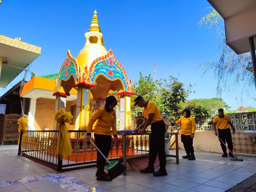 Vihara di Lawang Jadi Saksi Semangat Pengabdian Polres Malang